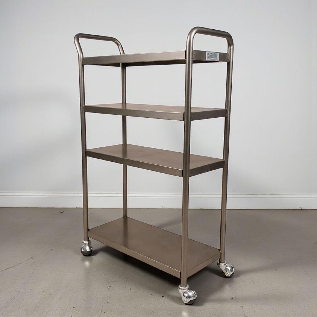 ステンレスワゴン キッチンワゴン ツールワゴン 4輪キャスター インダストリアル