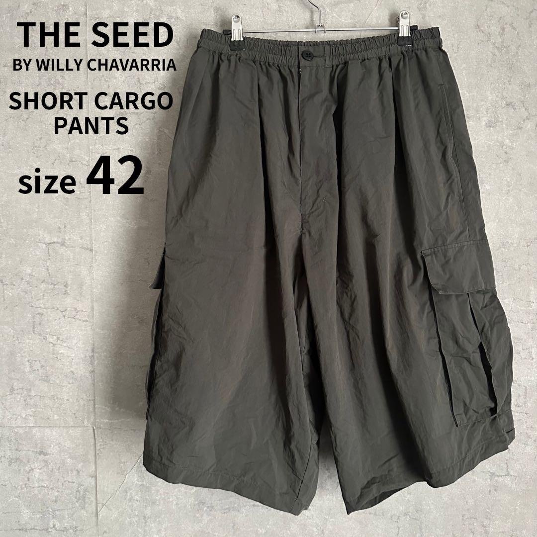 希少　WILLY CHAVARRIA カーゴショートパンツ　軍物　オリーブ　42