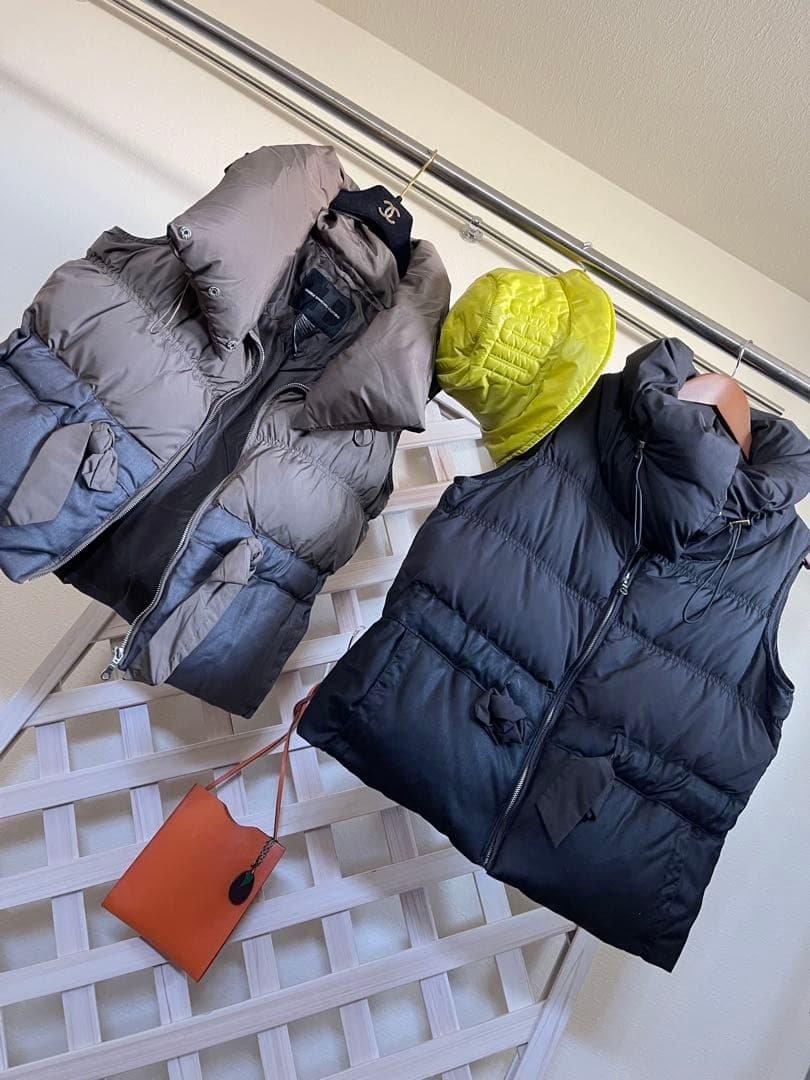 〜13号　⭐︎異素材切り替え　ダウンベスト　リボンむすび　35000円　ダブスタ