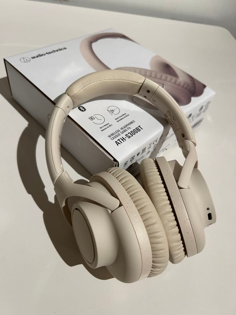 audio-technica ATH-S300BT ヘッドホン ベージュ