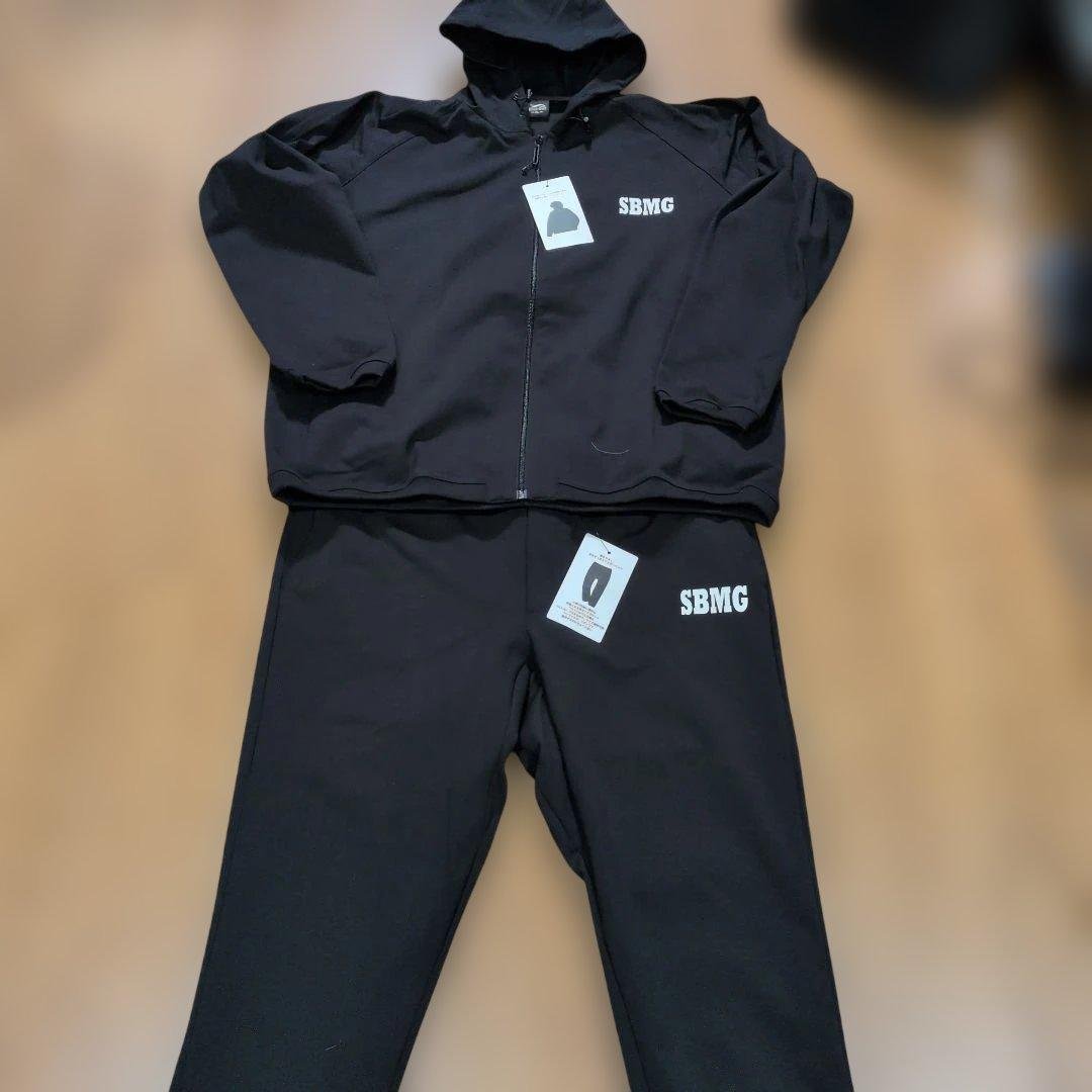 【SBMG】ドリブンスウェット　セットアップ　ジョガーパンツ　3L　ブラック