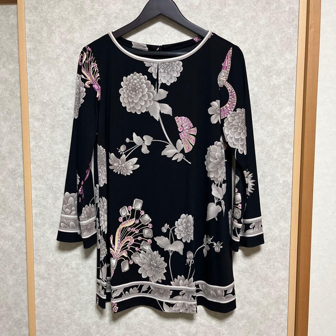 【極美品】LEONARD レオナール チュニック 42 大きいサイズ