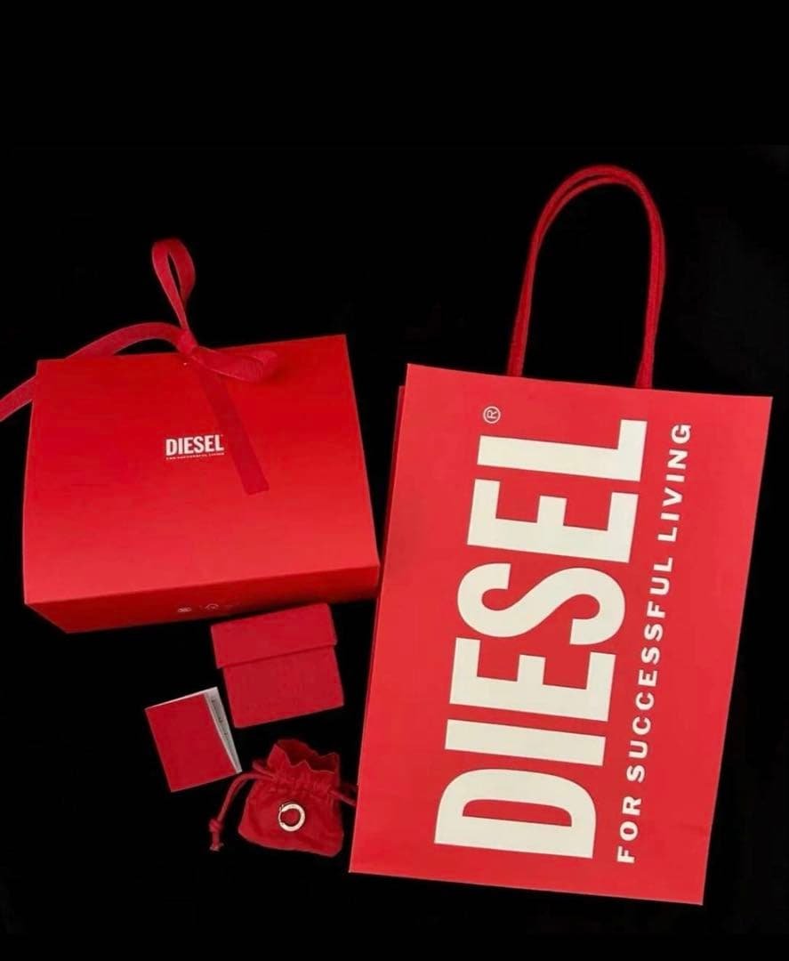 DIESEL ディーゼル ステンレススチール ピアス フープ リング(片耳用)