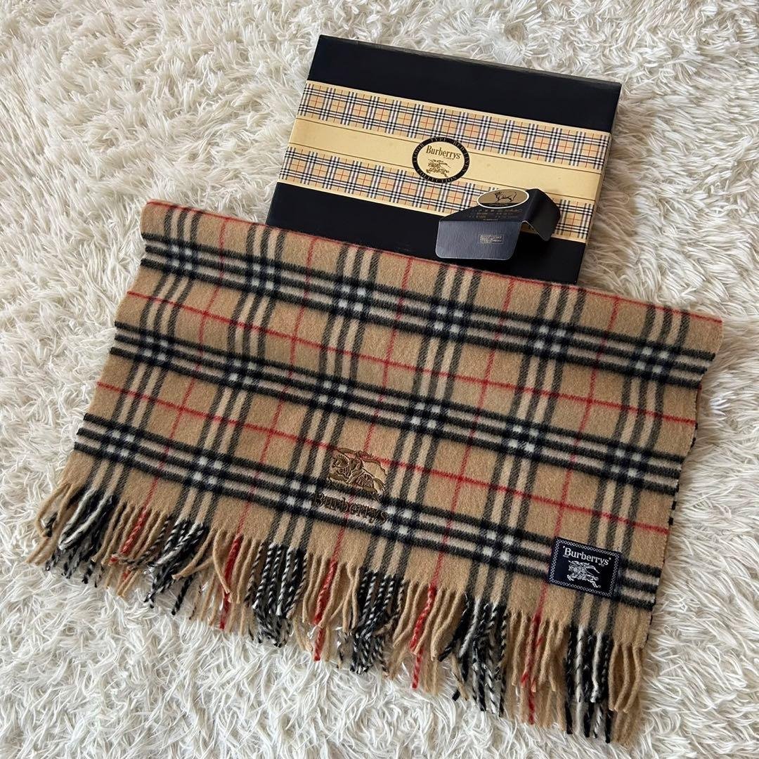 未使用　Burberrys タータンチェック ブランケット　膝掛け