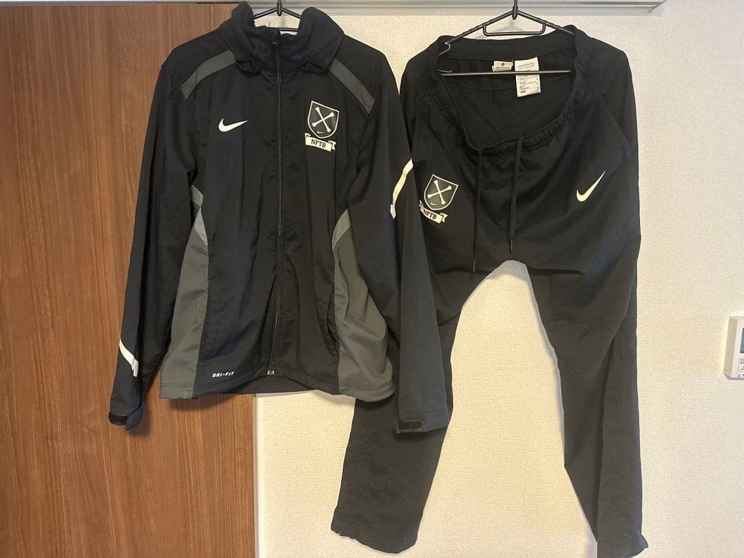 NIKE NFTB DRI-FIT WOVEN BLACK セットアップ