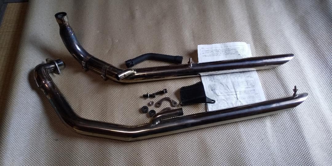 DSC400 デイトナDAYTONAスラッシュカットマフラー/ドラッグパイプ