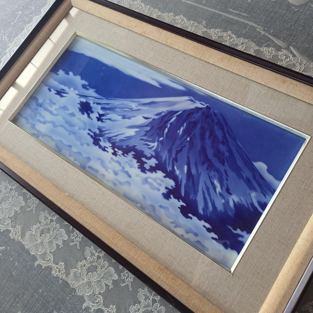 【RAMさま専用】有田焼　富士山　特大陶額　深川製磁
