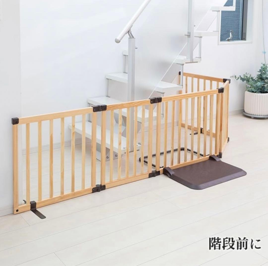 日本育児 おくだけとおせんぼ 木製 スマートワイド Woody