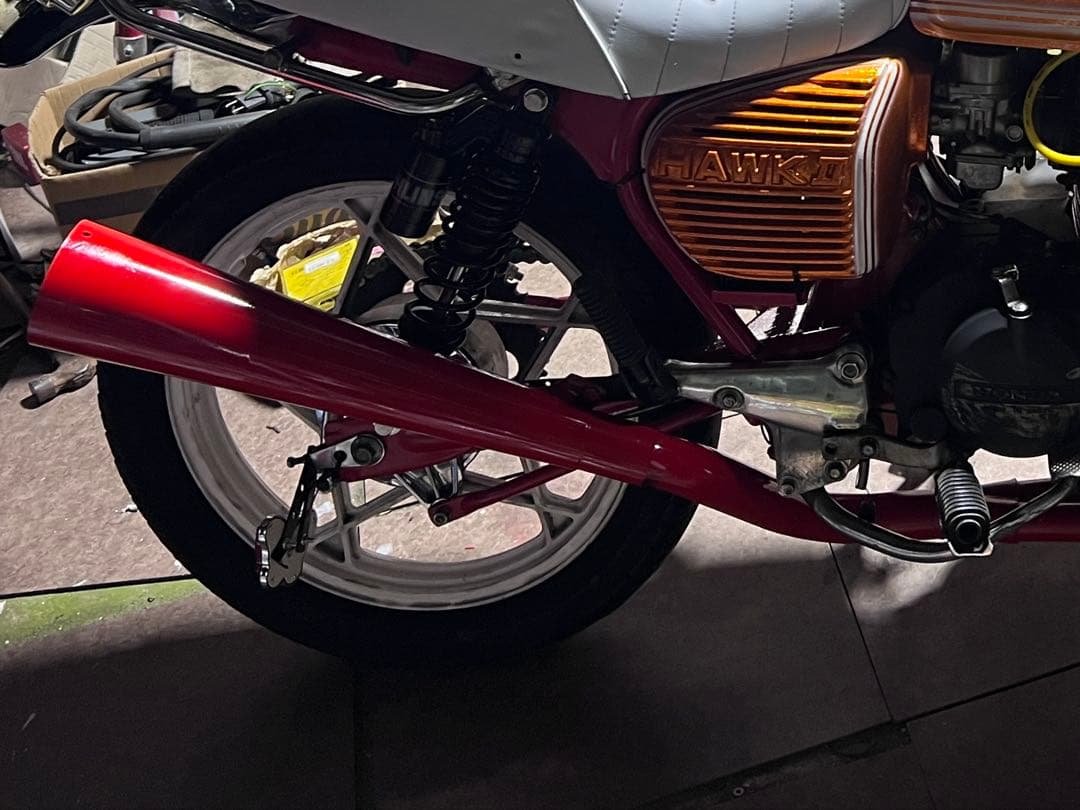 cb250t メガホンマフラー