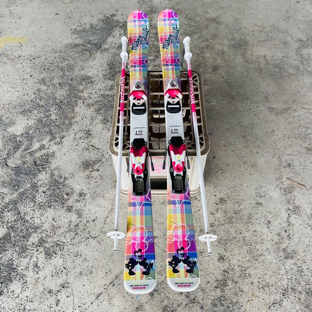 ROCKER スキー板 ビンディング ROSSIGNOLストック セット