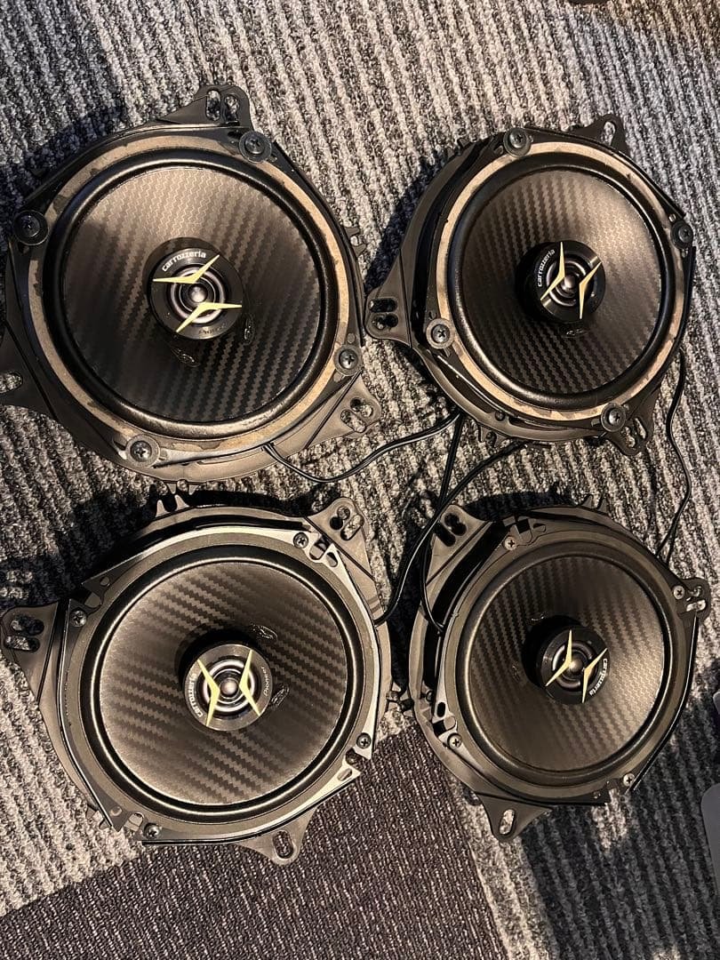 carrozzeria TS-F1740 スピーカー　1台分　バッフル付　トヨタ