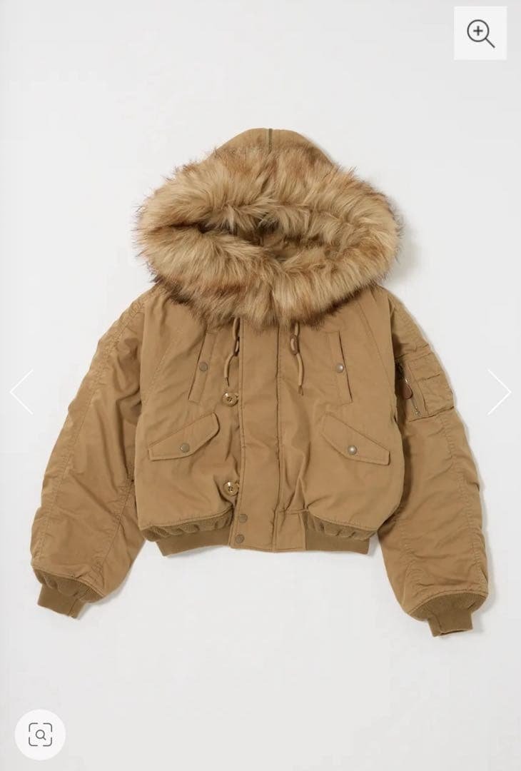 moussy SHORT N2B beige マウジー アウター ベージュ