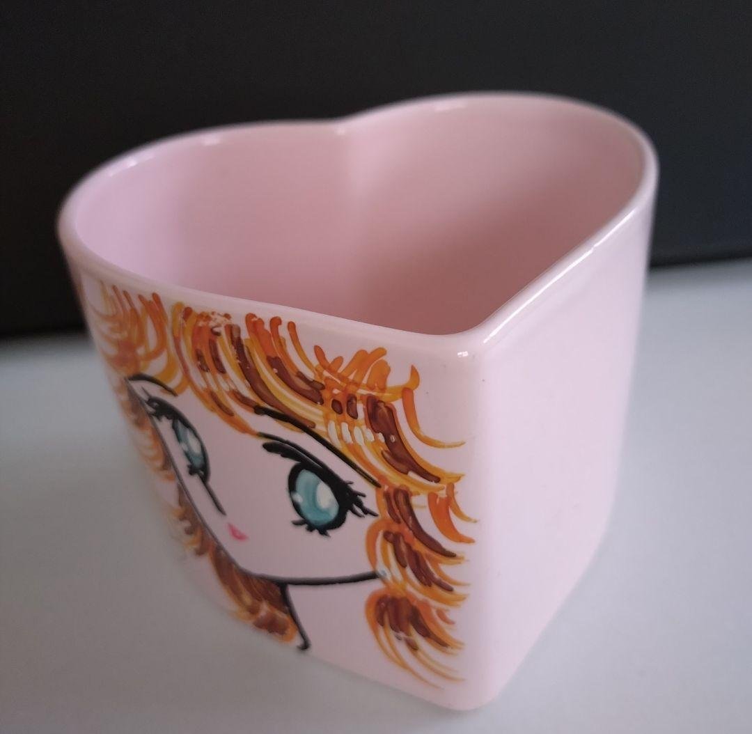 【80年代少女漫画雑誌当選品】貴重！はざまもり先生直筆イラスト＆サイン入りカップ