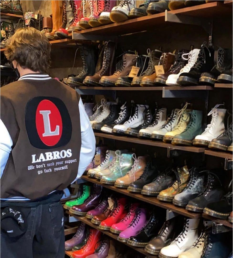 LABROS スタジャン ブラウン