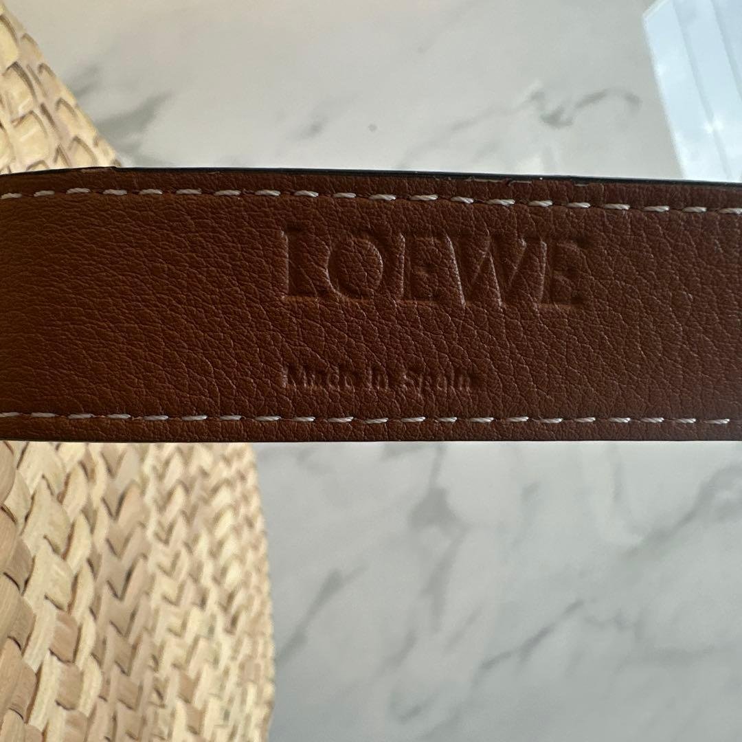 ロエベ　かごバック　ミディアム　美品　定価¥91,300円→¥43900