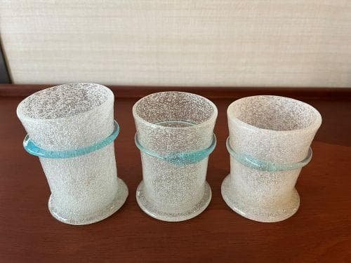 【美品】倉敷ガラス　横山秀樹　ガラス工芸　グラス