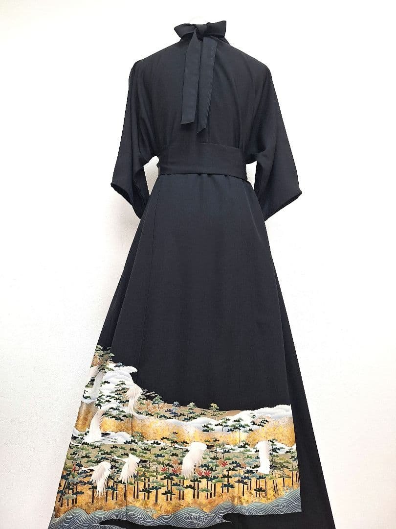 着物リメイクワンピース3660