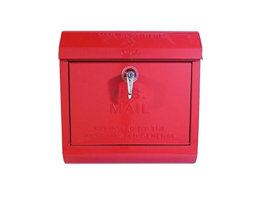 U.S. Mail box 郵便ポスト アートワークスタジオ レッド 文字有り