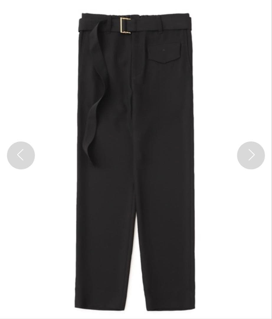 1/15限定】新品 CULLNI STUDIOUS別注ベルテッドスリムスラックス