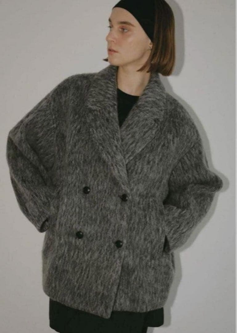ジャケット・アウター MANOF SHAGGY COCOON COAT