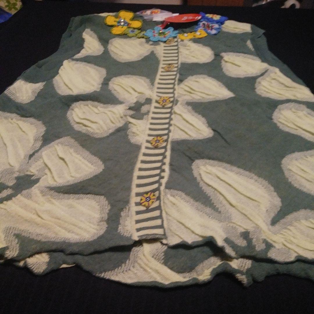 92.アルベロベロ 　　葉模様ノースリーブチュニック