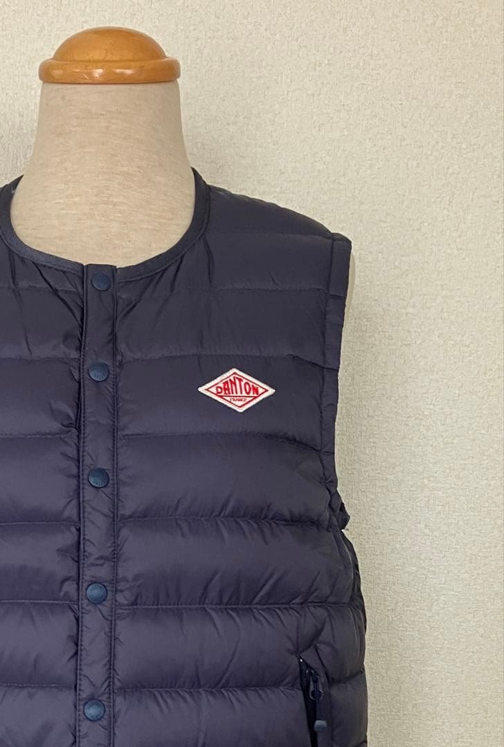 DANTON ダウンベスト ネイビー
