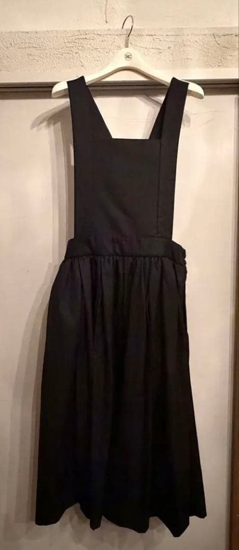 BLACK COMME des GARCONS ブラックオーバーオールドレス S
