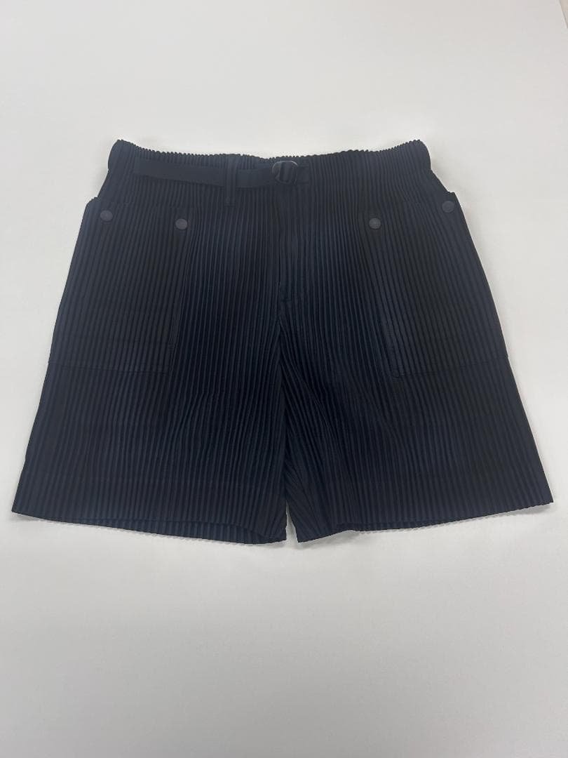 HOMME PLISSE ISSEY MIYAKEショートパンツ ベルト付き