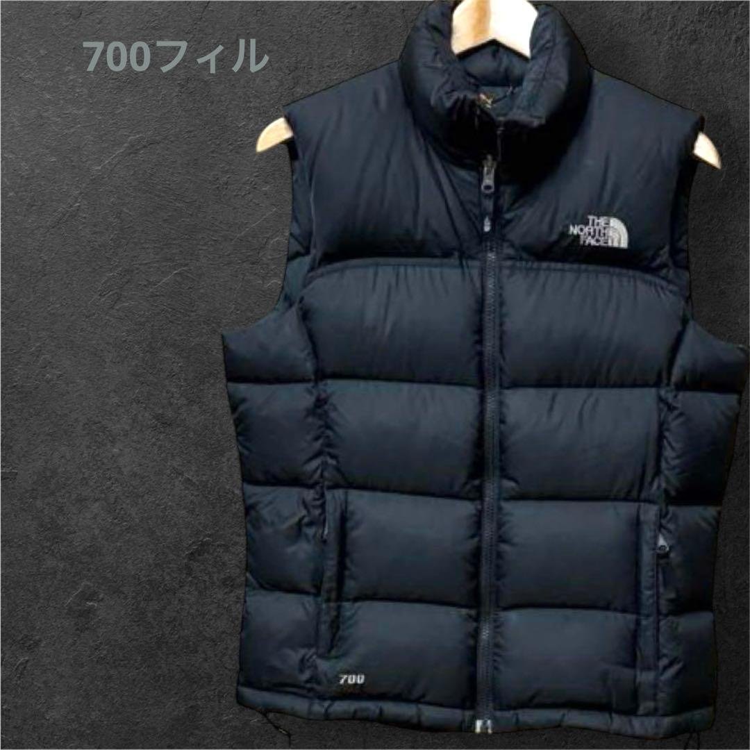 【セール中】The North Face ブラックダウンベスト 700