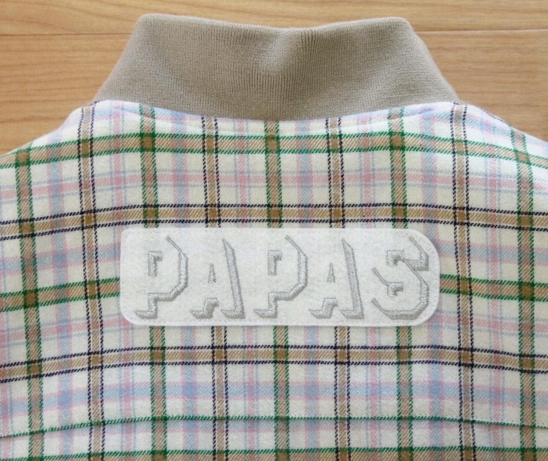 極美品/5万円』PAPAS パパス ベスト『リバーシブル中綿入りキルティング