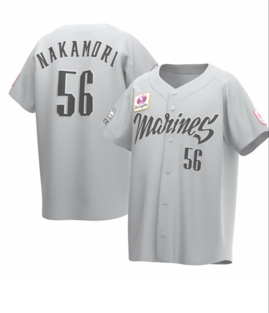 千葉ロッテマリーンズ 中森俊介 NCEユニフォーム サイズM