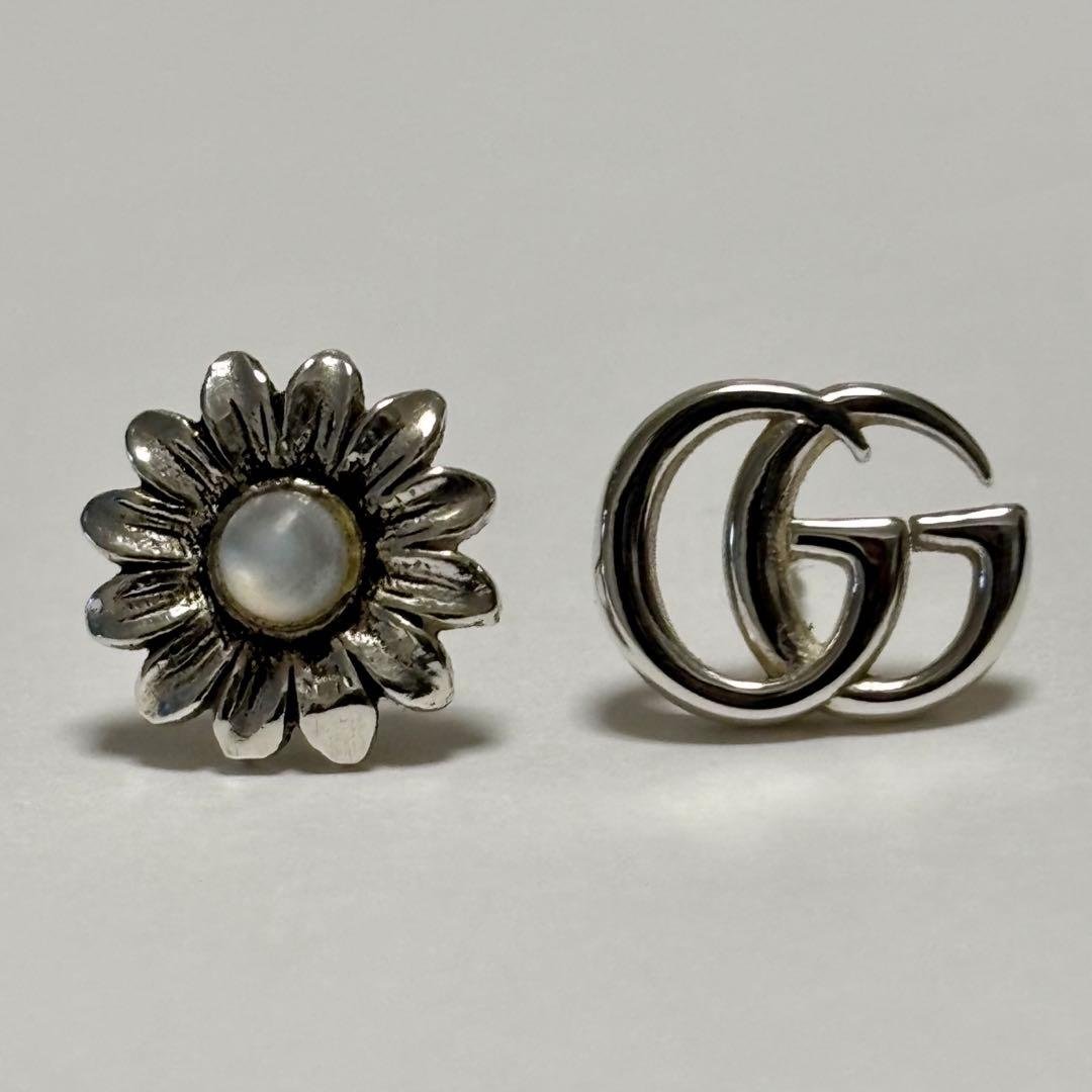 GUCCI ダブルGフラワースタッズピアス