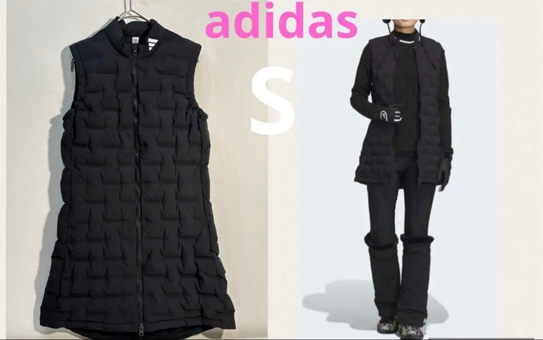 定価36300円　新品adidasゴルフ　ブラックダウンベスト・キルティング