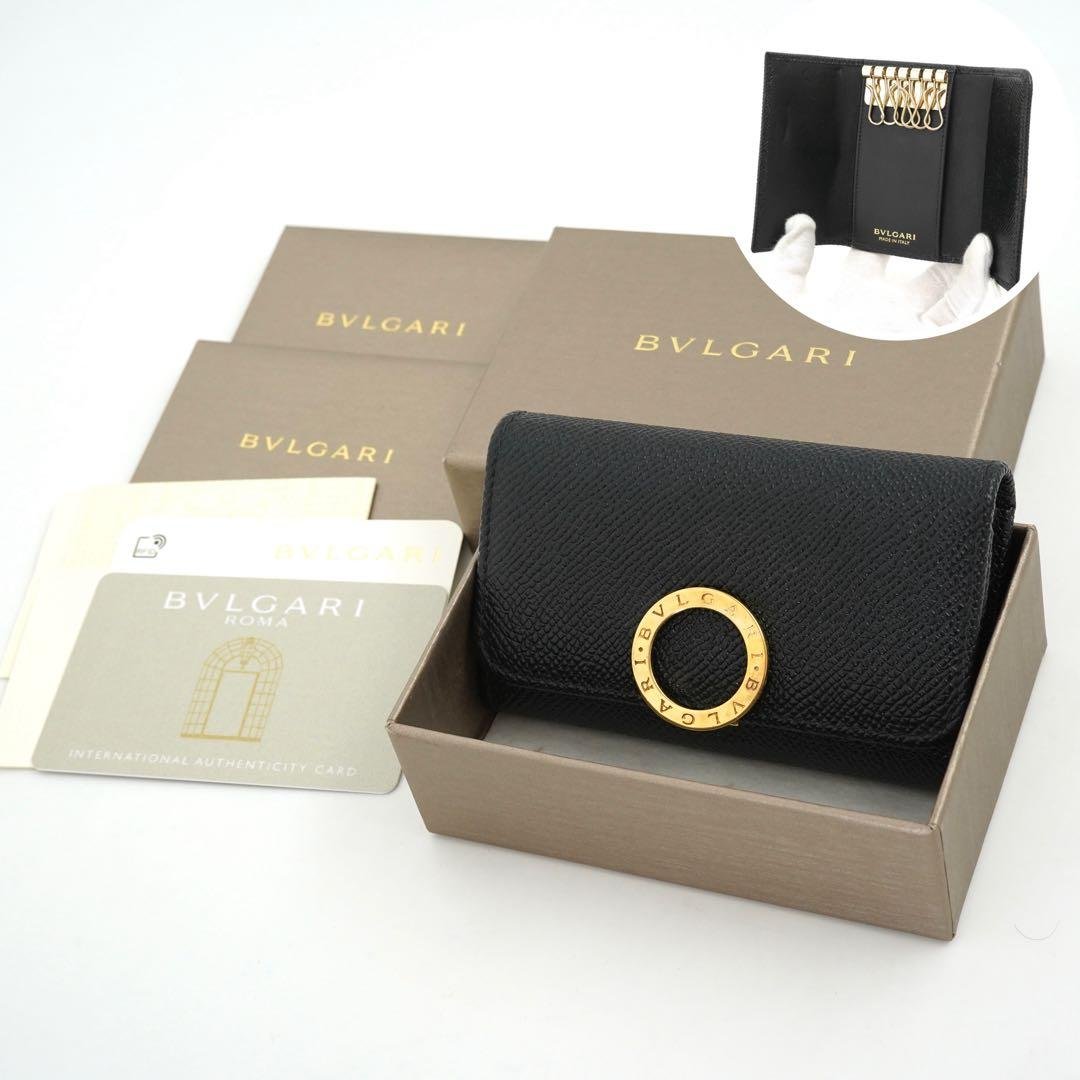 ✨未使用展示品・箱証明書付き✨　BVLGARI キーケース　ロゴマニア　6連
