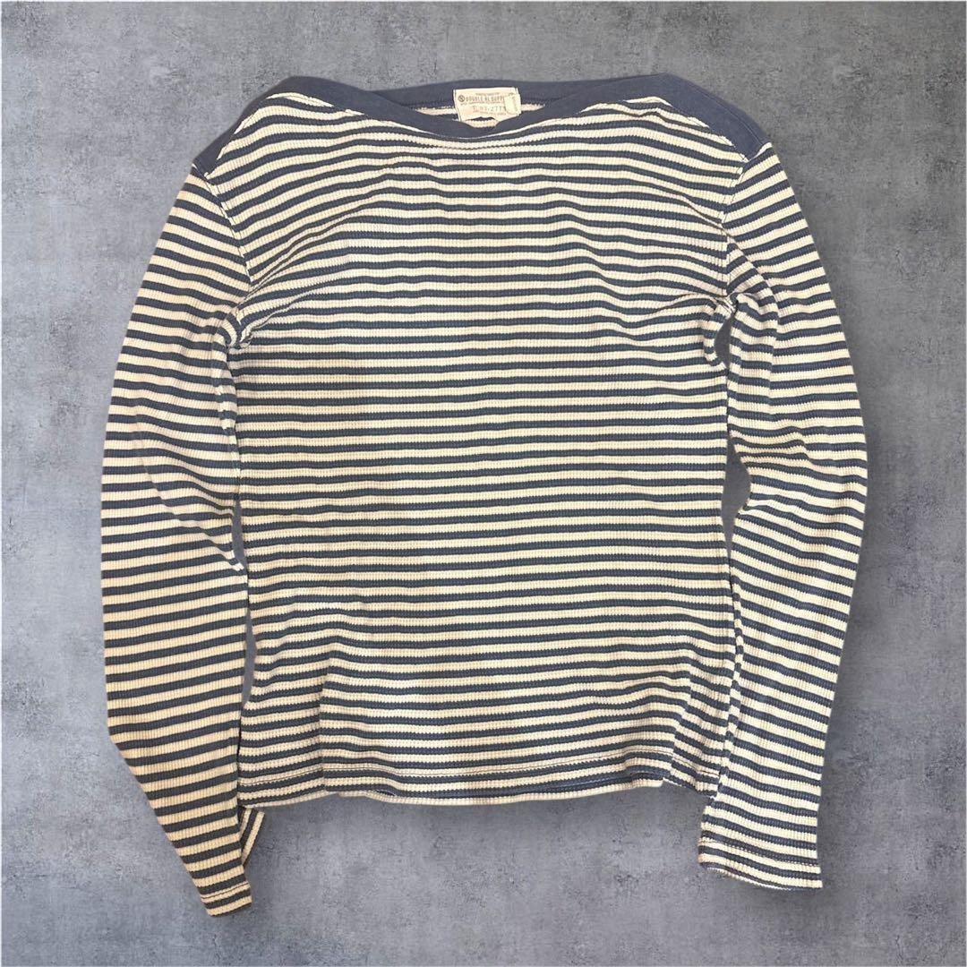 美品 90s RRL ダブルアールエル ロンT ボーダー S サーマル 初期タグ