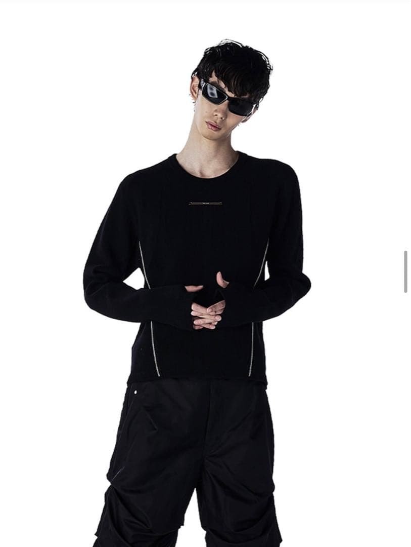 トップス jentlouis Thermal Zip Long Sleeve T-shir