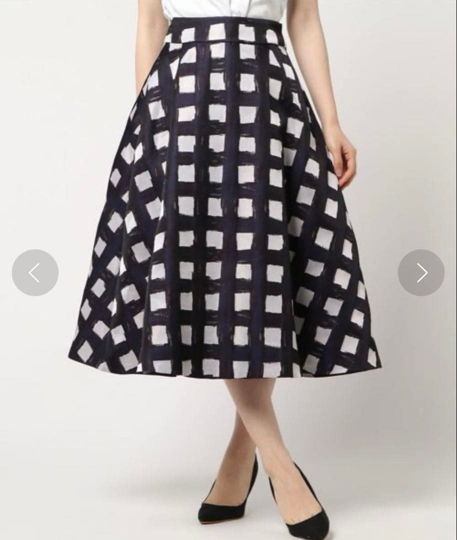 美品★戸田恵梨香着用 ダブスタ Sov.オリジナルチェックジャガードスカート