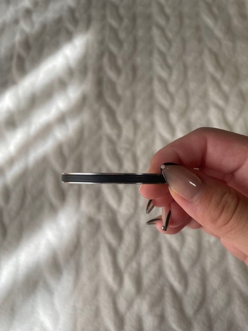 GUCCI グッチ シルバー ブラック メタルオープンバングル ブレスレット