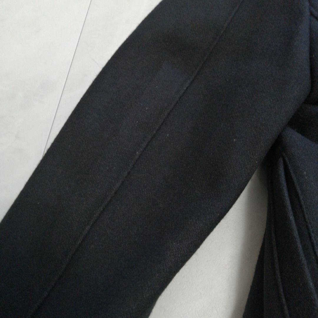 美品 ショット メルトンウール ピーコート 40 L 米国製 シングル 黒