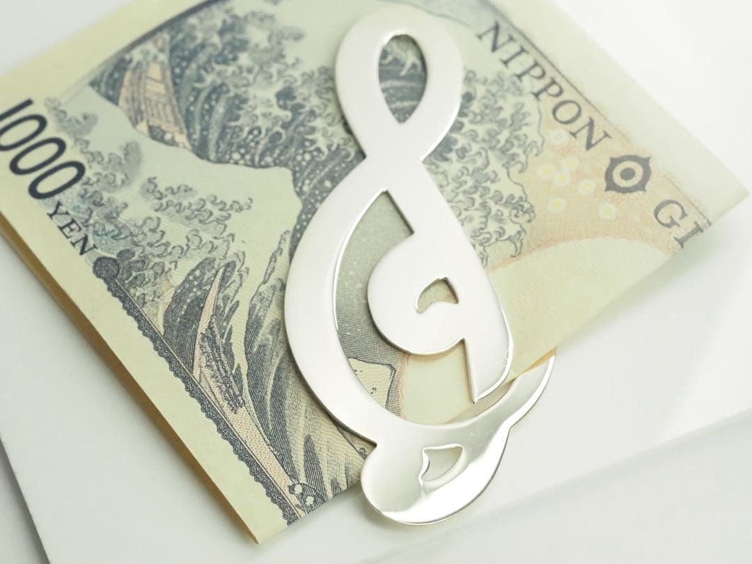 TIFFANY&Co☆ティファニー　シルバー製 ト音記号 マネークリップ 925