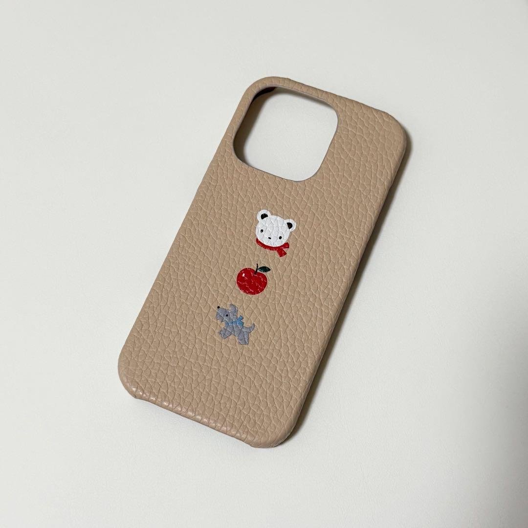 familiar iPhone16 Pro レザー ケース エクリュ ベージュ