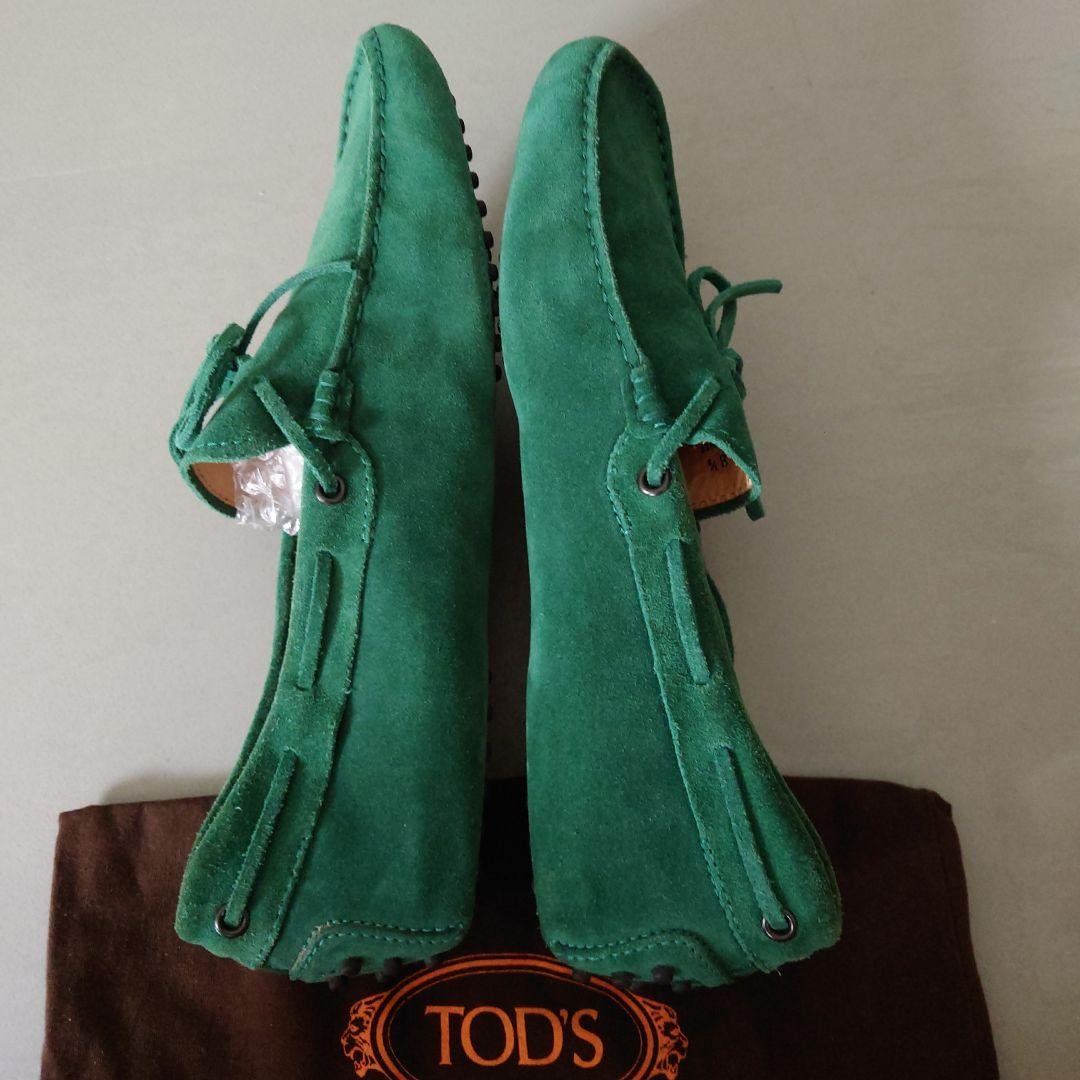 【 TOD'S】ゴンミーニ 緑 Size 8 1/2(26.5-27cm)