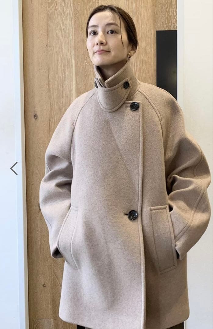 ウールボンディングミドルコート