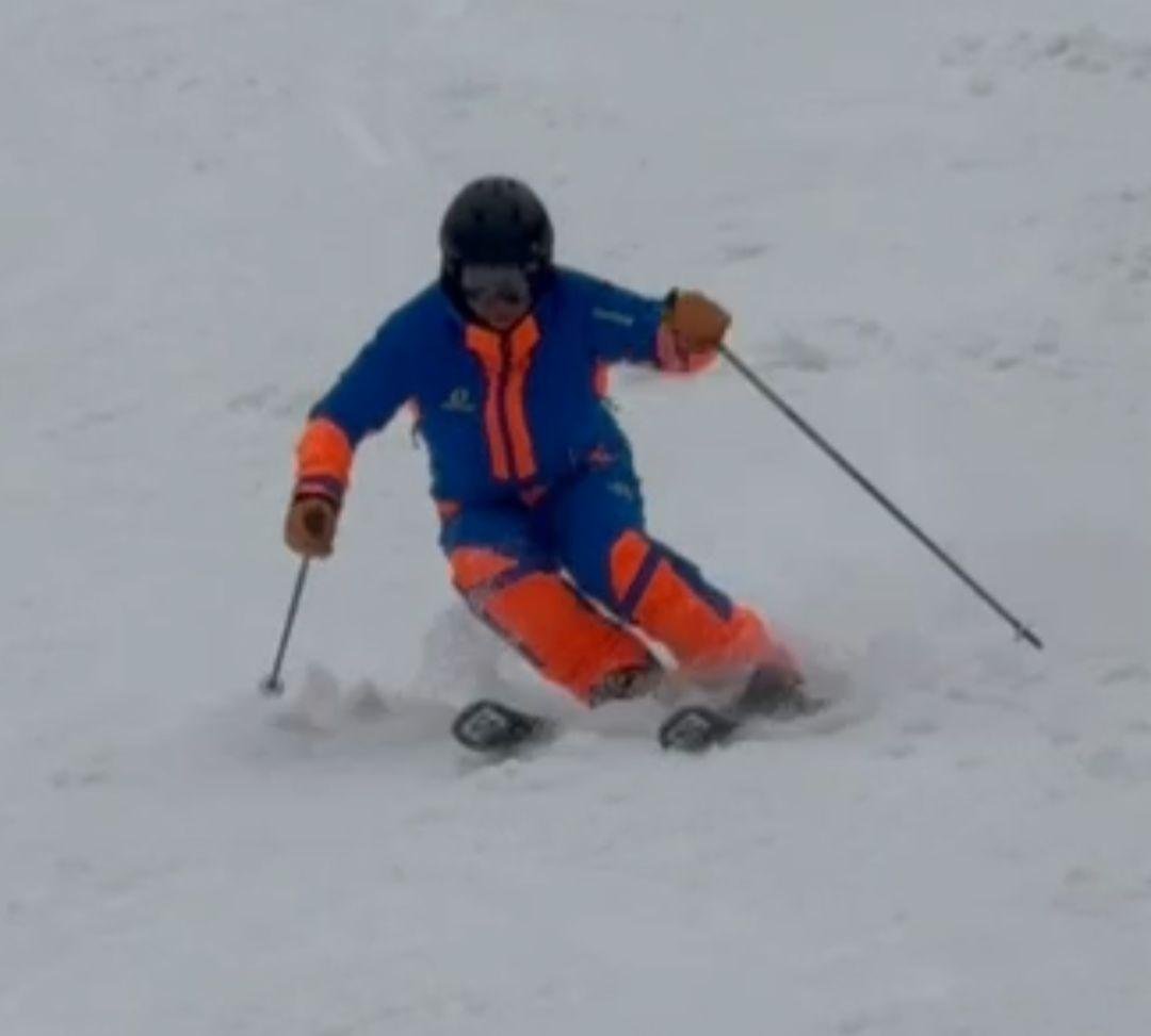 ON−YO−NE スキーウェア 青/オレンジ　ジャケットＬ