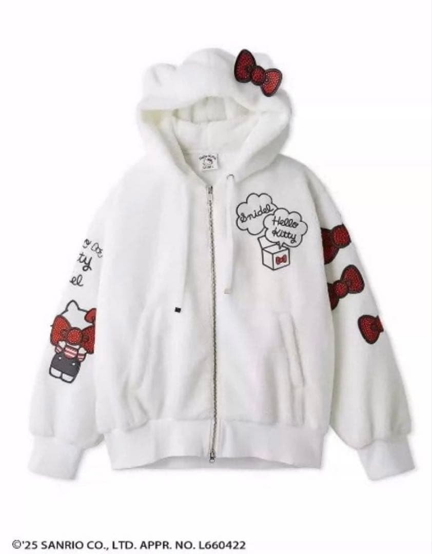 i*n様 スナイデル♡ハローキティ プレミアムパーカー　ホワイト