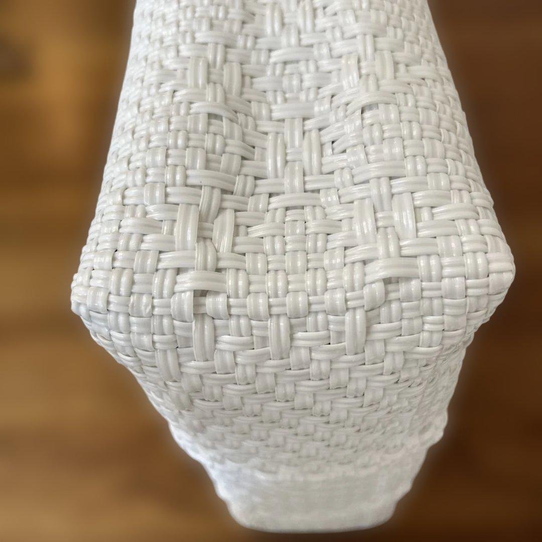 美品　Woven かごバッグ メルカドバッグ　ホワイト