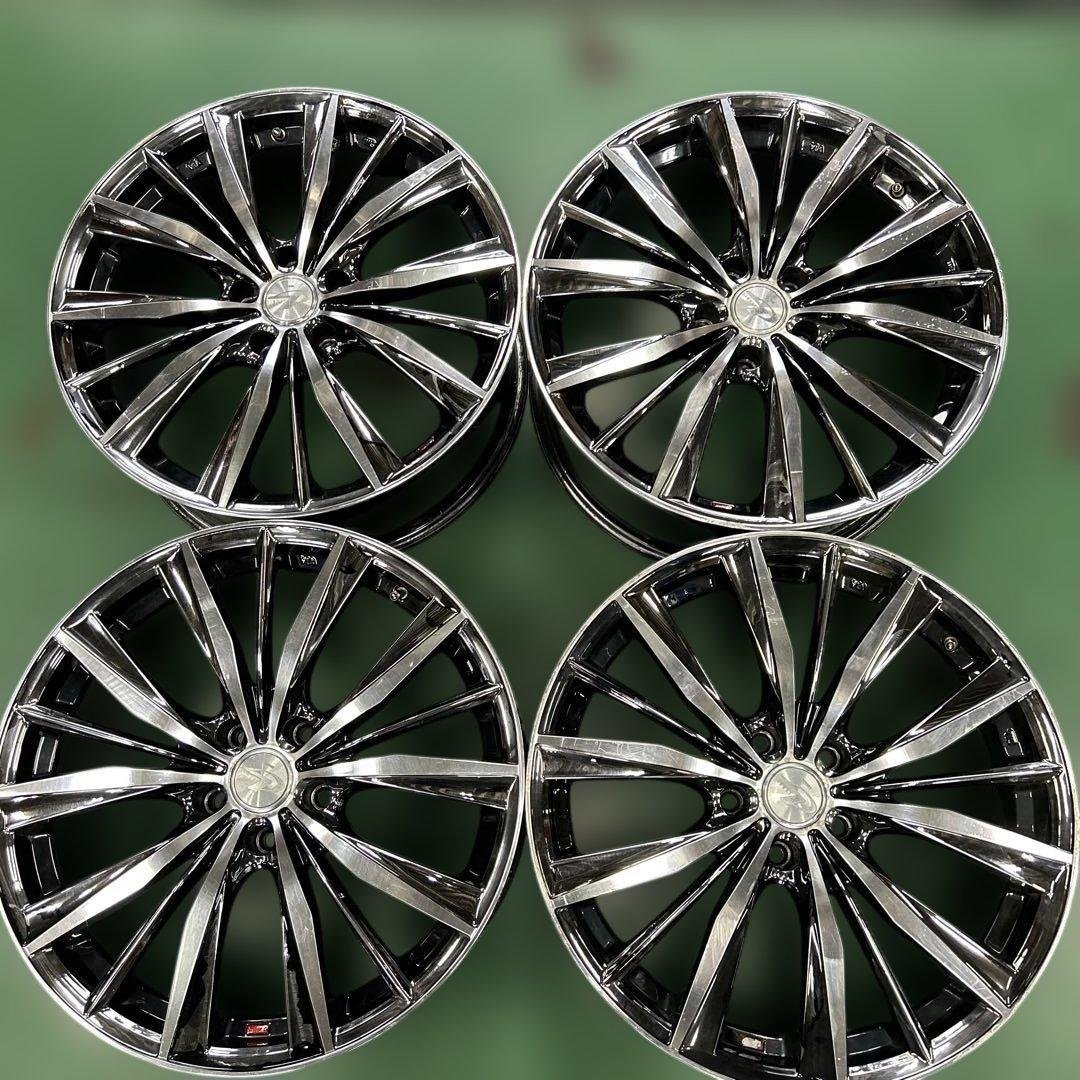 中古アルミ１９インチ　19X8.0レオニスメッキ　アルファード、クラウンなど