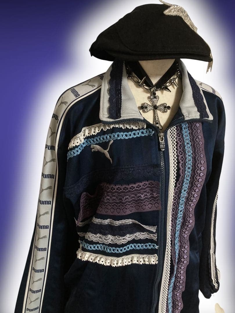 PUMA平成ギャル再構築レースジップトラックy2k裏原フェアリーグランジロック