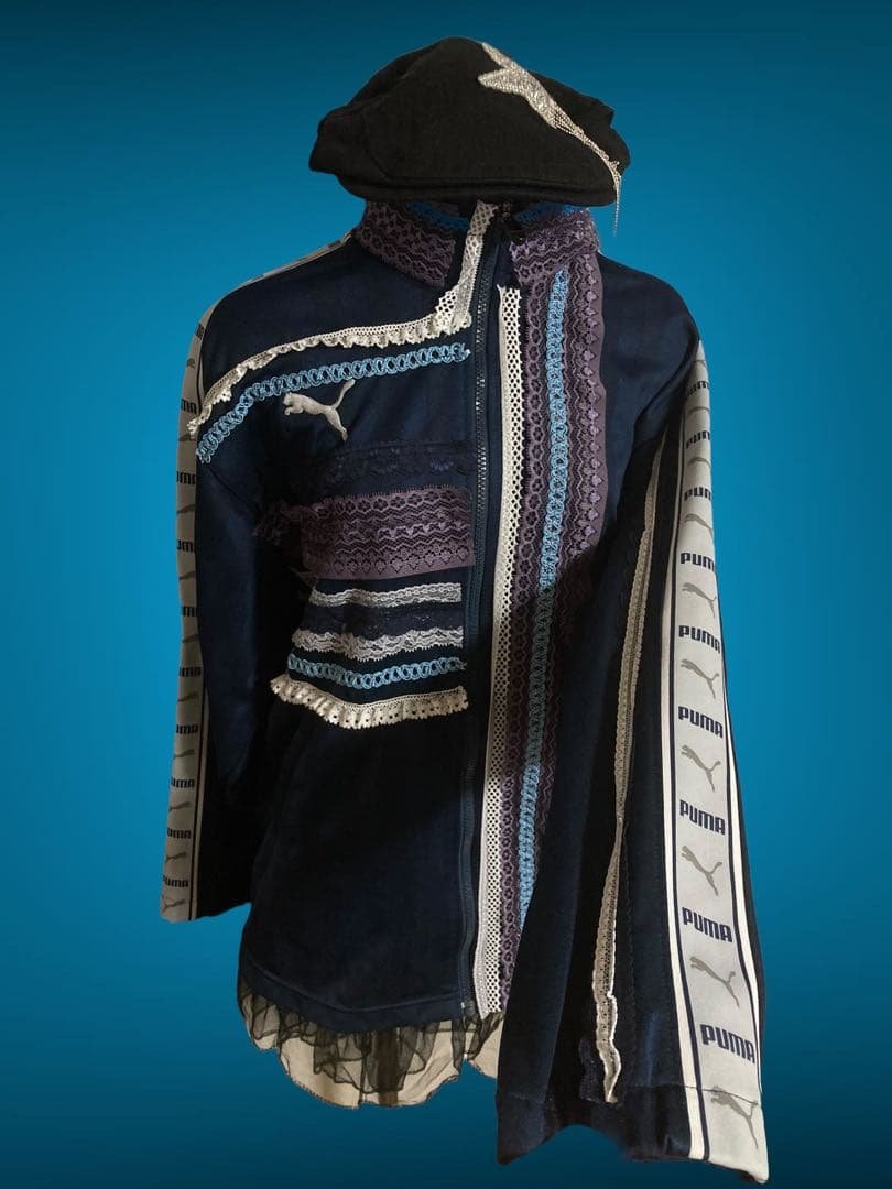 PUMA平成ギャル再構築レースジップトラックy2k裏原フェアリーグランジロック