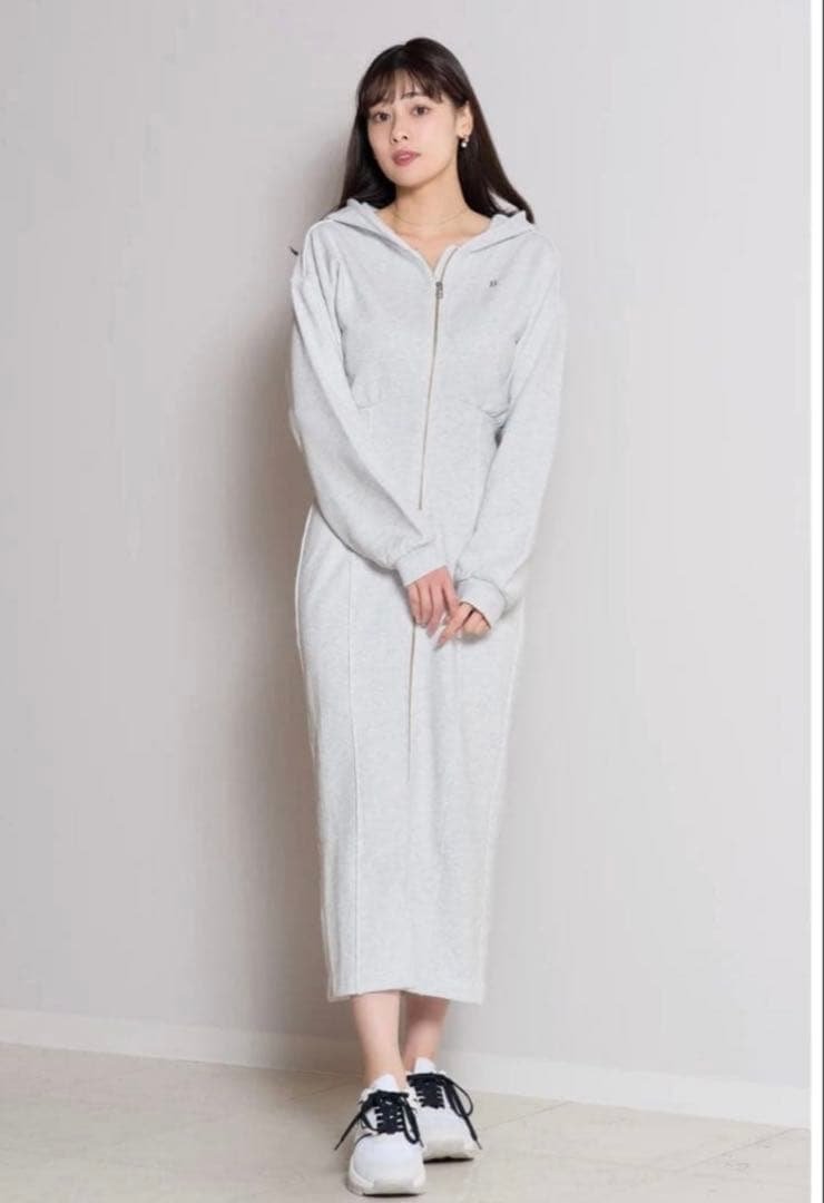 ワンピース Flight Mode Zip Hoodie Dress herlipto